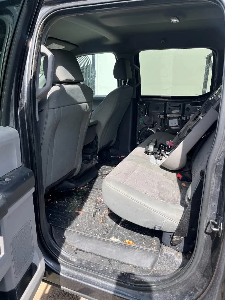 Work Truck — Rear Cabin — before